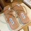 Jimmy Choo Alaina Flats Nude with Pearl Embellishment 2021
