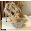 Jimmy Choo Heel 10.5cm EMSY Sandals Glitter Silver 2021