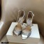 Jimmy Choo Heel 10.5cm EMSY Sandals Glitter Silver 2021