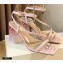 Jimmy Choo Plexi Heel 8.5cm ART Sandals Pink 2021