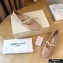 Jimmy Choo Ade Flats Suede Nude with Pearl Embellishment 2021