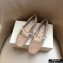 Jimmy Choo Ade Flats Suede Nude with Pearl Embellishment 2021