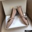 Jimmy Choo Ade Flats Suede Nude with Pearl Embellishment 2021