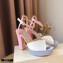 Jimmy Choo Heel 11.5cm Platform 3cm SACARIA/PF Sandals Satin with Crystal Hotfix Embellishment 2021