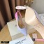 Jimmy Choo Heel 10.5cm ROMY Pointed-Toe Pumps Satin with Crystal Hotfix Embellishment 2021