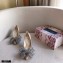 Jimmy Choo Heel 8.5cm SEKA Pumps Nude with Crystal Bow Clasp 2021