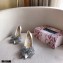 Jimmy Choo Heel 8.5cm SEKA Pumps White with Crystal Bow Clasp 2021