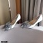 Jimmy Choo Heel 8.5cm SEKA Pumps White with Crystal Bow Clasp 2021