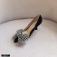 Jimmy Choo Heel 8.5cm SEKA Pumps Suede Black with Crystal Bow Clasp 2021
