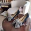Jimmy Choo Heel 8.5cm SEKA Pumps Suede Black with Crystal Bow Clasp 2021