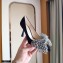 Jimmy Choo Heel 8.5cm SEKA Pumps Suede Black with Crystal Bow Clasp 2021