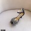 Jimmy Choo Heel 8.5cm MANA Sandals Suede Black with Crystal Bow Clasp 2021