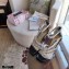 Jimmy Choo Heel 8.5cm Josefine Sandals Black with Crystal Embellishment 2021