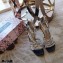 Jimmy Choo Heel 8.5cm Josefine Sandals Black with Crystal Embellishment 2021
