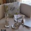 Jimmy Choo Heel 8.5cm Josefine Sandals White with Crystal Embellishment 2021