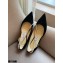 Jimmy Choo TRUDE Flats Suede Black with Crystal Chain 2021