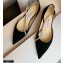 Jimmy Choo TRUDE Flats Suede Black with Crystal Chain 2021