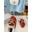 JW Anderson Shearling Lining Chain Loafer Mules Red 2021
