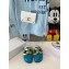 JW Anderson Shearling Lining Chain Loafer Mules Turquoise Blue 2021