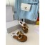 JW Anderson Shearling Lining Chain Loafer Mules Suede Brown 2021