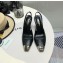 Saint Laurent Heel 9cm Blade Slingback Pumps in Leather Black 2021