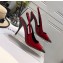 Saint Laurent Heel 9cm Blade Slingback Pumps in Patent Leather Red 2021