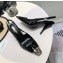 Saint Laurent Heel 9cm Blade Slingback Pumps in Patent Leather Black 2021