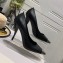 Saint Laurent Heel 9cm Blade Pumps in Leather Black 2021