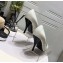 Saint Laurent Heel 9cm Blade Pumps in Patent Leather White 2021