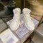 Dior Quilted Nylon D-Player Sneakers White/Gray 2021