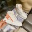 Dior Quilted Nylon D-Player Sneakers White/Orange 2021