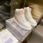 Dior Quilted Nylon D-Player Sneakers White/Orange 2021