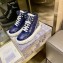 Dior Quilted Nylon D-Player Sneakers Navy Blue 2021