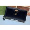 Gucci Diana Continental Wallet with Bamboo 658634 Black 2021