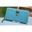 Gucci Diana Continental Wallet with Bamboo 658634 Light Blue 2021