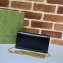 Gucci Diana Chain Wallet with Bamboo 658243 Black 2021