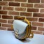 Gucci Padlock Small Crescent Shaped Shoulder Bag 644524 White 2021