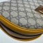 Gucci Padlock Small Crescent Shaped Shoulder Bag 644524 White 2021