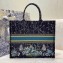 Dior Book Tote Bag in Constellation Embroidery Blue 2021