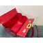 Valentino Rockstud Alcove Grainy Calfskin Box Bag Red 2021