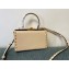 Valentino Rockstud Alcove Grainy Calfskin Box Bag Nude 2021