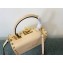 Valentino Rockstud Alcove Grainy Calfskin Box Bag Nude 2021