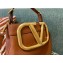 Valentino Supervee Calfskin Handbag Brown 2021