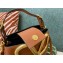 Valentino Supervee Calfskin Handbag Brown 2021