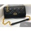 Dior Caro Belt Pouch with Chain Bag Black 2021