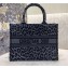 Dior Small Book Tote Bag in Gray Mizza Embroidery 2021