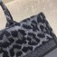 Dior Small Book Tote Bag in Gray Mizza Embroidery 2021