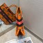 Dior Small Book Tote Bag in Multicolor Dragon & Fire Embroidery Orange 2021