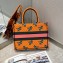 Dior Small Book Tote Bag in Multicolor Dragon & Fire Embroidery Orange 2021