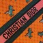 Dior Book Tote Bag in Multicolor Dragon & Fire Embroidery Orange 2021